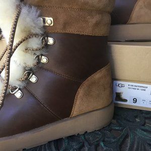 Ugg Viki Waterproof Genuine Sheepskin Snow Outdoor Boots